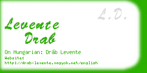 levente drab business card